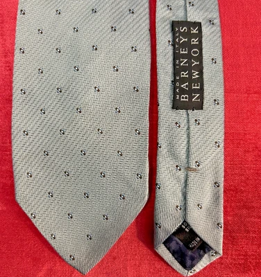 Corbata Battistoni vintage para hombre gris/negro cuadrados 58" x 4" 100 % seda italiana Foto 1 de 2