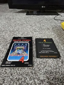 Atari 2600 Game Arcade Pinball - Tested & Works Great