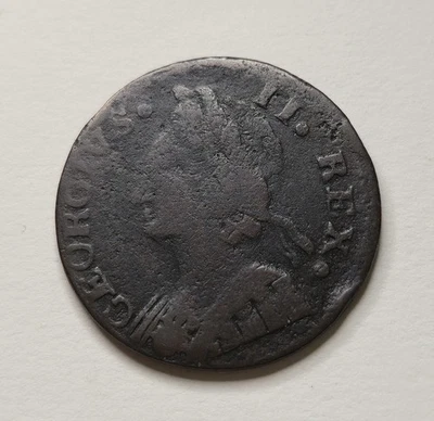 1747 Machin's Mills Half Pence - Vlack 1-47A - R5 - Colonial Copper Coin - Image 1 of 2