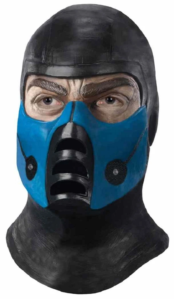 Sub-Zero Mask Mortal Kombat Fancy Dress Halloween Adult Costume Accessory - Image 1 of 1