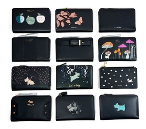 Radley Medium Bifold Purse Wallet Black Leather New - Picture 1 of 63