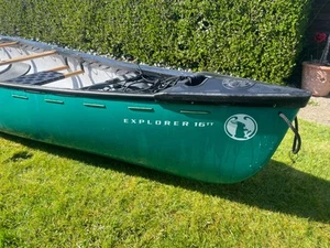 Mad River Explorer 16 tt Canoe With Mast & Sail - Picture 1 of 8