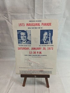 Richard Nixon Spiro Agnew Oct 1973 Poster - Inaugural Parade Washington D.C. Vtg - Picture 1 of 2