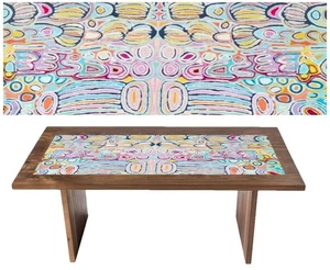 CORREDERO DE MESA ABORIGEN - 140x45cm - HECHO EN AUSTRALIA - JUDY WATSON - REGALO - Imagen 1 de 2