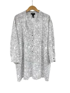 Maggie Barnes schwarz weiß Blumen Popover Bluse Top Damen Übergröße 4XL 30/32W - Bild 1 von 6