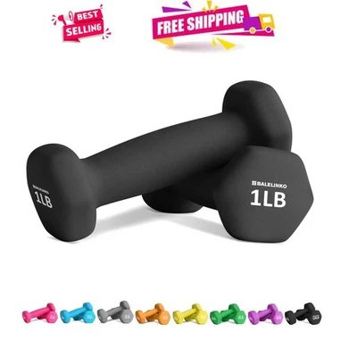 Versatile 2-Piece Neoprene Dumbbell Set - Perfect for Home and Travel Workouts - Image 1 of 4