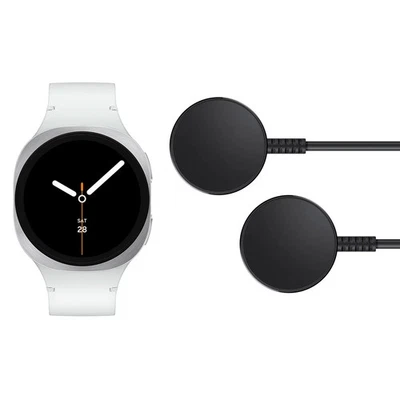 Samsung Galaxy Watch 8 40mm Silver Smartwatch w/Two Chargers SM-L320NZSCXAA 2025 - Image 1 of 2