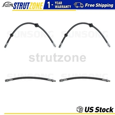 4x Línea de manguera de freno delantero trasero para Mercedes-Benz S430 4,3 L Foto 1 de 4