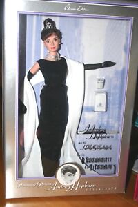 1998 Classic Edition Audrey Hepburn Breakfast at Tiffany's Black Dress Doll-New 