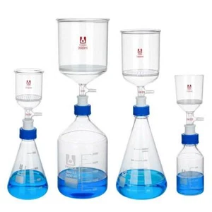 Flask/Bottles + Filter Funnel Filtration Set 250ml-3000ml Chemistry Supply ca - Picture 1 of 12
