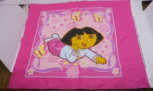2005 DORA THE EXPLORER FABRIC SINGLE PILLOW PANEL FOR CRAFTING, SEWING - Picture 1 of 2