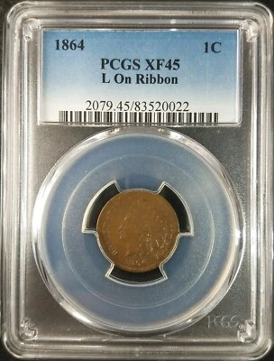 1864 L Indian Head Cent PCGS XF45 2079.45/83520022 Exquisite Coin Rare - Image 1 of 4