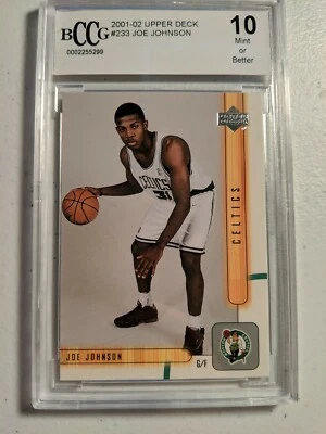 2001-02 Upper Deck Joe Johnson RC BccG Mint 10 - Image 1 of 3
