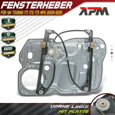 Fensterheber Elektrisch Ohne Motor Vorne Links für VW Touran 1T1 1T2 1T3 MPV - Bild 1 von 4