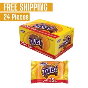 24X Katakit CHOCO TWIST – COCOA COCOA COATED CREAM SANDW (22 Gram) بسكويت تويست - Picture 1 of 6