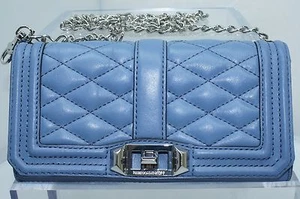 New Rebecca Minkoff Love Crossbody Blue Bag Clutch - Picture 1 of 12