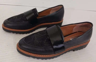 Галогенные мокасины без шнуровки Emily кожаные туфли на платформе женский размер 5,5 М БЕСПЛАТНАЯ ДОСТАВКА - Изображение 1 из 4