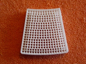 REPLACEMENT SINGLE SQUARE "FAT" WHITE SEGMENT FOR GRAN BOARD DASH DARTBOARD - Picture 1 of 2