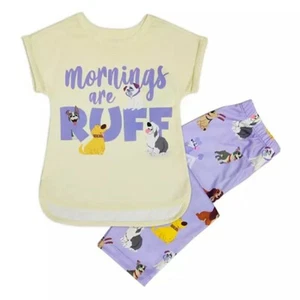 Disney Store Disney Dogs Girl's Pajamas Set Mornings Are Ruff PJ's Sleep Dug Max - Picture 1 of 4