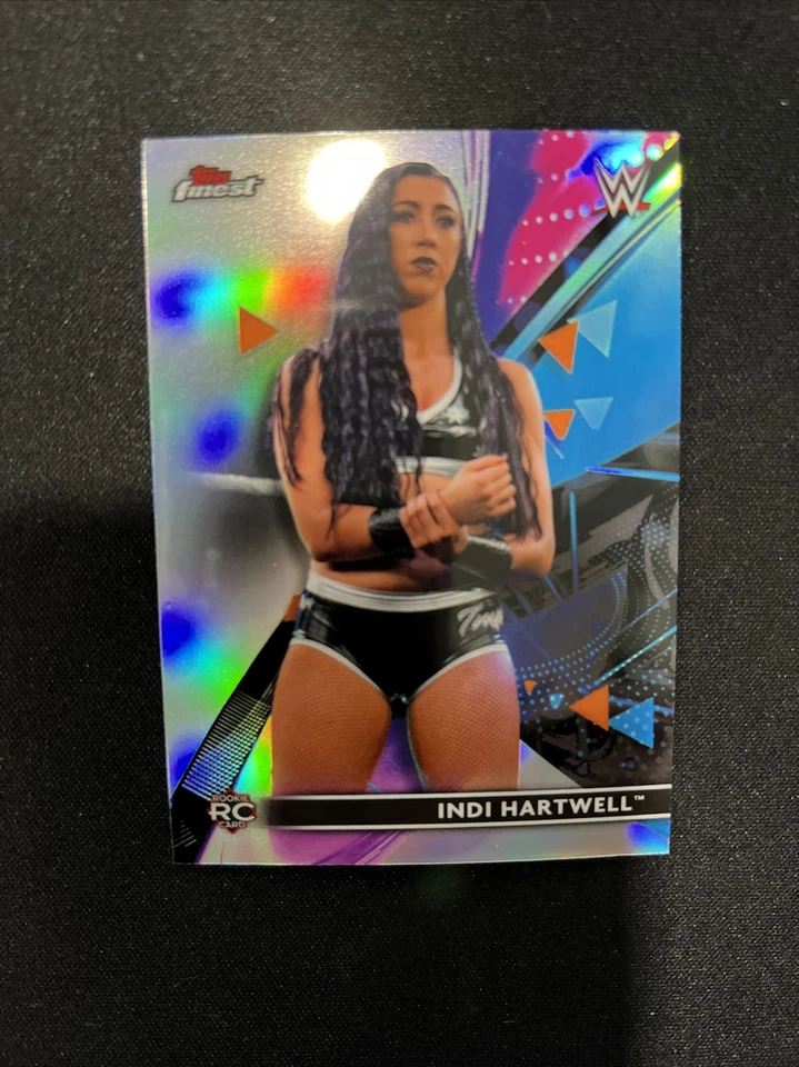 #84 INDI HARTWELL 2021 Topps Finest WWE REFRACTOR RC Rookie - Image 1 of 2