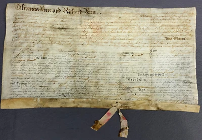 COLONIAL 1766 Thomas Richard Penn Abraham Troxell Land Deed Indenture LANCASTER - Image 1 of 4