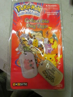 Nuevas etiquetas de perro coleccionables Pokémon selladas #39 Jigglypuff 1999 Foto 1 de 2