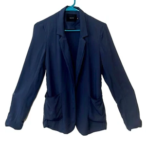 TALULA Women's Blazer Open Front Long Sleeve Blue Size 2 - Picture 1 of 11