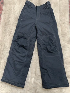 L.L. Bean Snow Pants Youth Kids Black Insulated Nylon Snowboard Ski Winter Size - Picture 1 of 10