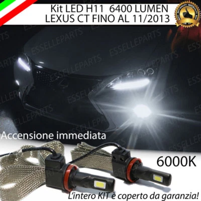 LAMPADE H11 A LED FENDINEBBIA 6400 LUMEN LEXUS CT FINO AL 11/2013 6000K - Immagine 1 di 4