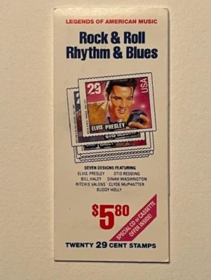 US #237ab 1993 Rock & Roll Music Elvis etc Complete booklet of 20 M/NH - Image 1 of 2