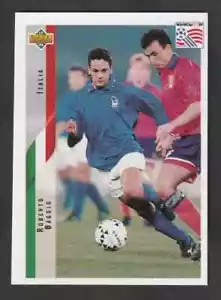 TOP PLAYER FIGURINA CALCIATORI UPPER DECK USA 94 N.210 ITALIA BAGGIO NEW - Foto 1 di 2