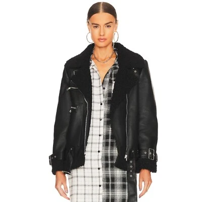 Chaqueta de cuero sintético Steve Madden Quinn talla S nueva con etiquetas Foto 1 de 4