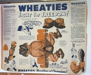 1947 Wheaties Fight For Freedom Series , Zog Stone Age Man - Picture 1 of 2