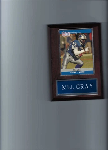 MEL GRAY PLAQUE DETROIT LIONS FOOTBALL  NFL    C Cover