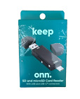 Multi-Port USB Hub with SD, Micro SD and Card Reader Keep Onn NIB