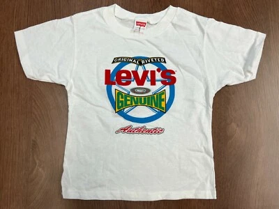 CAMISETA VINTAGE LEVI'S ORIGINAL REMACHADA GENUINA NIÑOS 5 DEADSTOCK AÑOS 90 NIÑO Foto 1 de 4