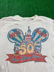T-Shirt Walt Disney World 50 Jahre Gr. Large weiß Mickey Mouse Disneyland