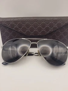 Gucci Black Sherry Line Unisex Aviator Sunglasses - Picture 1 of 3