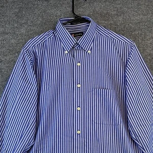 Ralph Lauren Chaps Shirt Men's Medium (15-15 1/2) Blue Long Sleeve Button Down - Picture 1 of 8