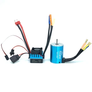 Motor sin escobillas sin sensores KingVal 3650 stock de EE. UU. con 60A ESC para coche de radiocontrol 1/10 - Imagen 1 de 15