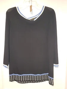 Neu ohne Etikett Grace Dane Lewis Pullover blau Größe 1x #282 - Bild 1 von 3