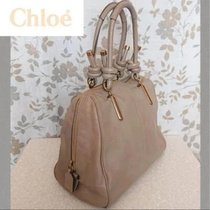 Chloe Tote Bag Gray Leather Women 29737 - Picture 1 of 10