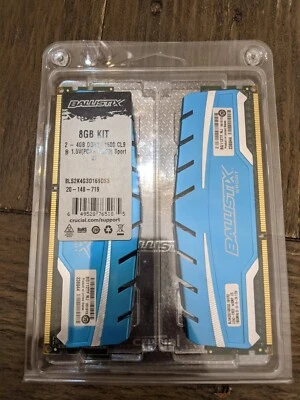 8GB (2x4GB) Crucial Ballistix Sport XT PC3-12800 DDR3-1600 RAM (BLS2K4G3D169DS3) - Image 1 of 2