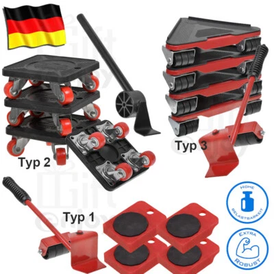 5tlg Möbeltransport Möbelhebers Möbeltransportrollen Transporthilfe Möbelheber - Bild 1 von 4