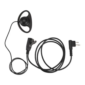 2 Pin Advanced D Shape Clip-Ear Ptt Headset Earpiece Mic For 2 Way Radios3117 - Zdjęcie 1 z 7