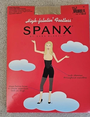 Manguera Panty SPANX Cintura Alta Falutin Sin Pies Talla G Desnuda Nueva con Etiquetas Foto 1 de 4