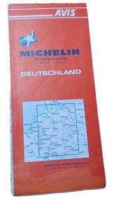 Avis Michelin Deutschland Tourist Travel Road Map Printed in German 1970 JGBx37 - Picture 1 of 6