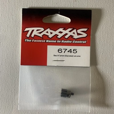 Traxxas 9 Tooth Pinion Gear & Set Screw (32 Pitch, 3mm Shaft) 6745 NEW - Image 1 of 3