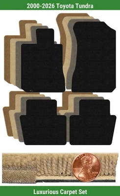 Lloyd 定制豪华地毯垫套装适用于 2000 - 2026 丰田苔原 (4 件) #10R9 — 第 1/4 张图片
