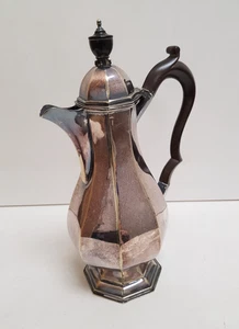 Galvanisierte Silber Kaffeekanne Nathan & Hayes Birmingham um 1896 26 cm H - Bild 1 von 12